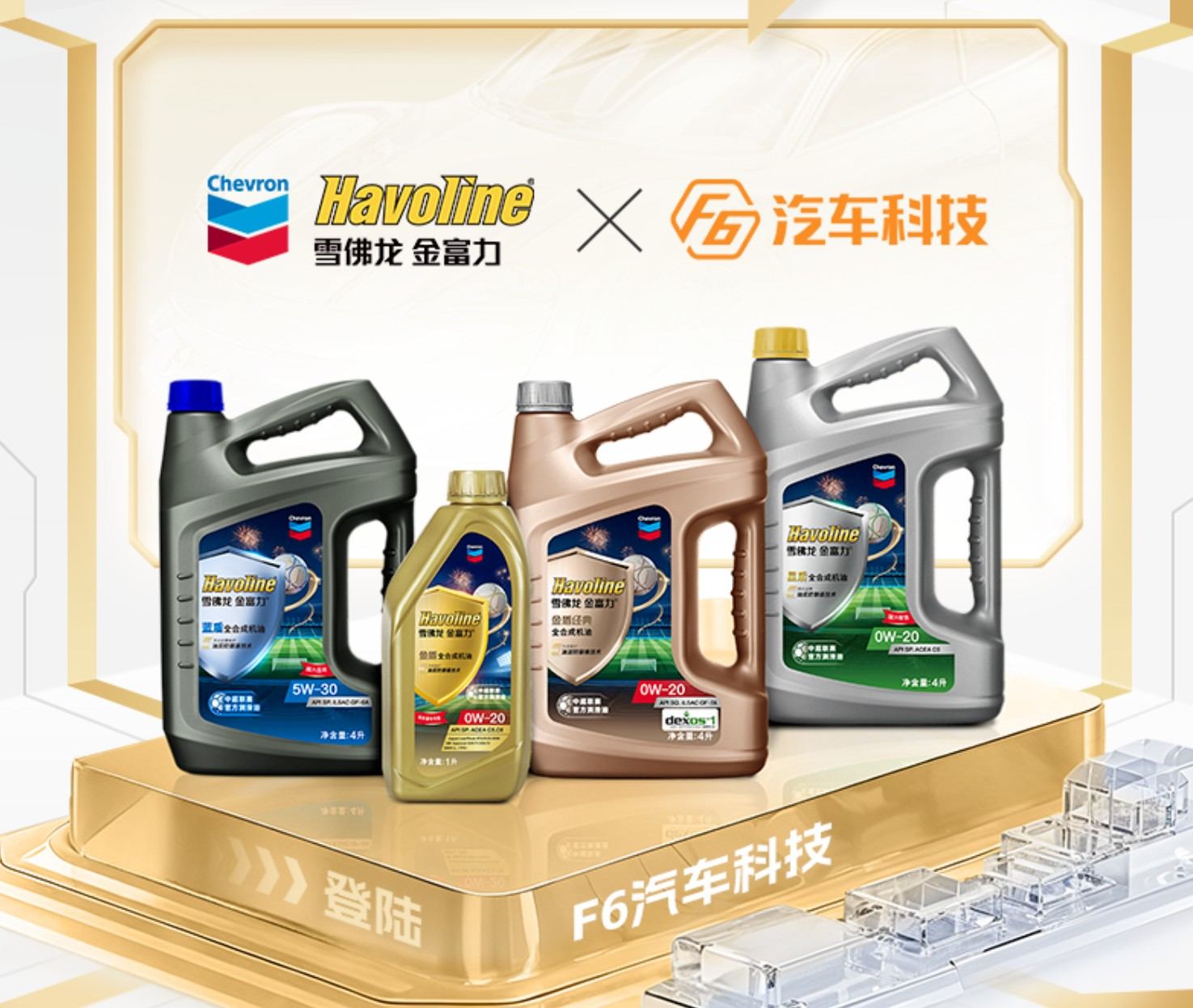 Chevron Jinfuli Shield series engine oil officially launched on F6 Automotive Technology